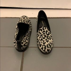 Ramon tenza leopard flats - black/gray